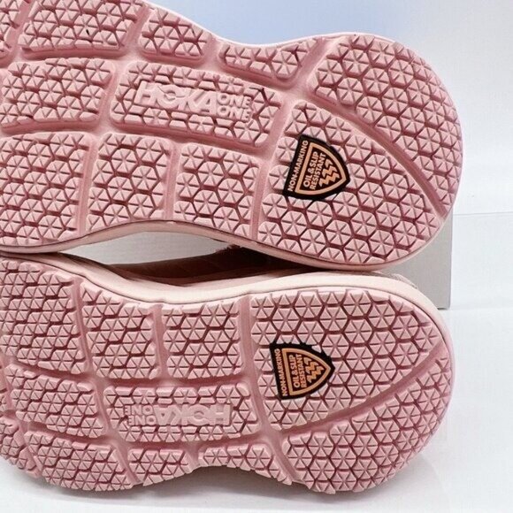 Hoka One One Bondi SR Running Shoes Peach Whip Pink Leather Womens US 10 - Picture 11 of 12